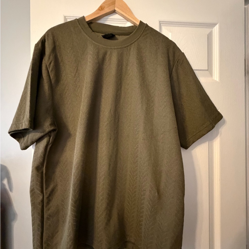 Original Deluxe Olive Green Short Sleeve Crew Tee